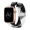 Apple Watch Nylonarmband Schwarz-Weiß